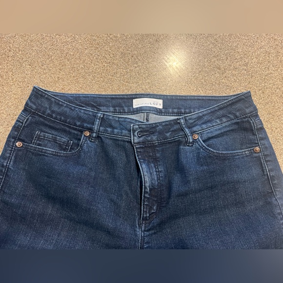 Ann Taylor Loft Indigo Denim Jeans - Picture 2 of 6